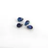 4 Pcs High Quality Pear Cut Natural Blue Sapphire Nano Gemstone 3X4mm, 0.80 Cts Precious Gemstone IG3696