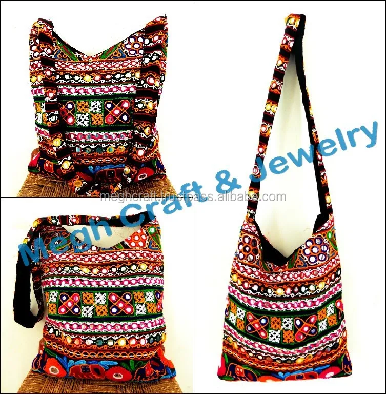 2017 Whole Indian Traditional Handbags Gujarati Kutch Embroidery 2017 Whole Indian Traditional Handbags Gujarati Kutch Embroidery Handbag Shoulderbag Jhola Bag Rabari Work Designer
