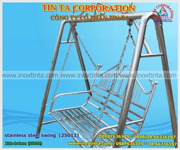 stainless steel swing set