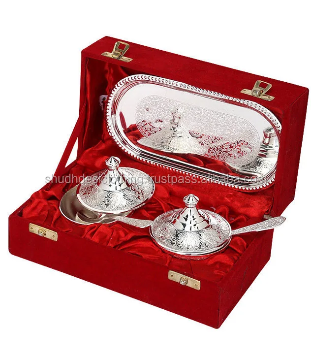 Kitchen Decor Indian Silver Plated Br Bowls Handicrafts Kitchen Decor Indian Silver Plated Br Bowls Handicrafts Plating Gift Items
