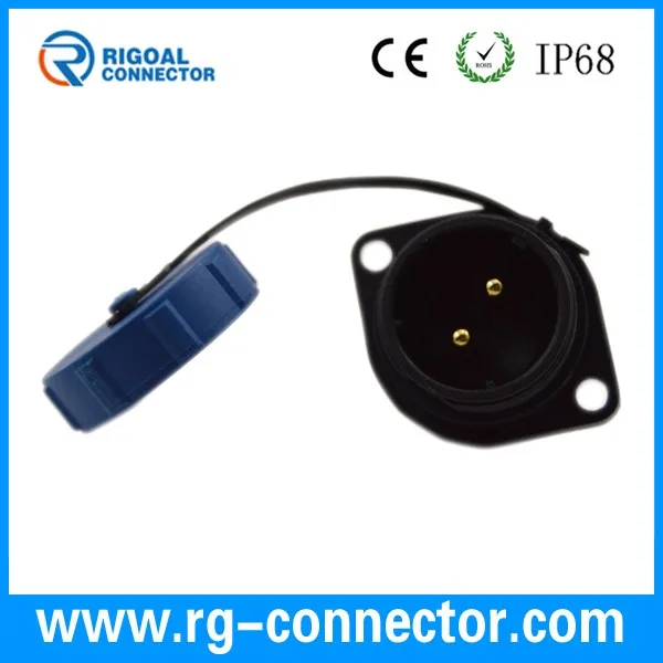 LED 옥외등 지하 플라스틱 전기적 IP68 방수 스크류형 케이블 커넥터 2 핀 3 핀 4 핀 BB-02BFMM-LR6AXX