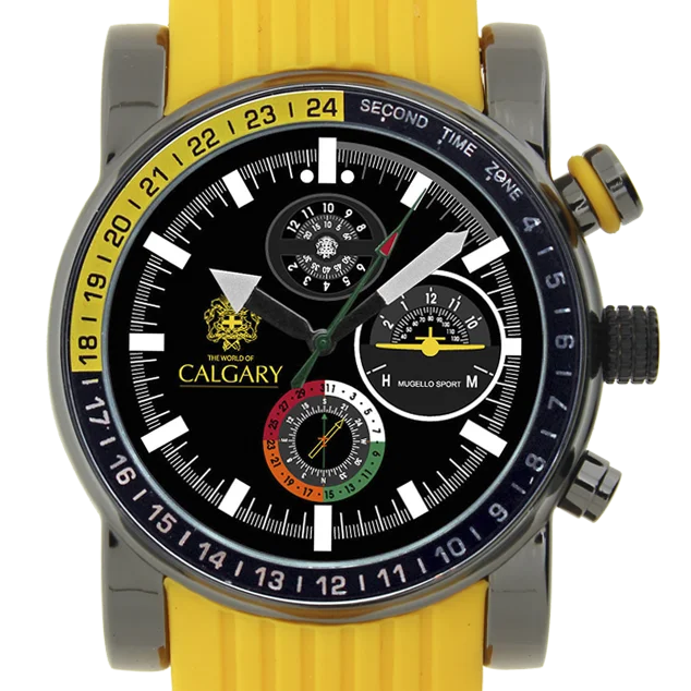 Relojes Calgary Mugello Oakland Speed Hudson Colección Calgary Relojes Oakland Velocidad Hudson Colección Amarillo