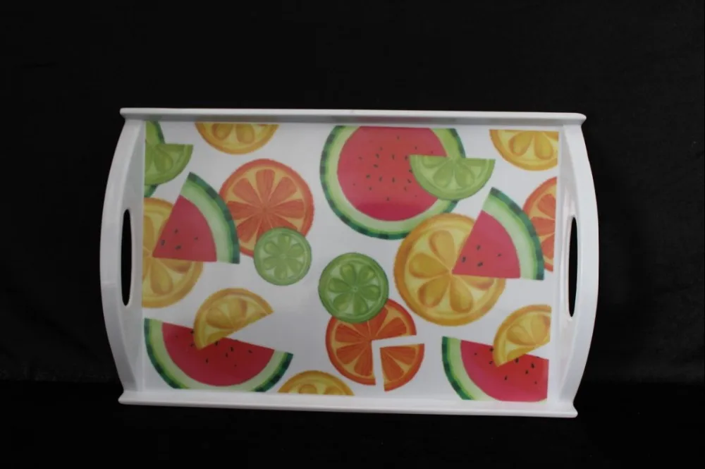 15.6inch melamine watermelon tray