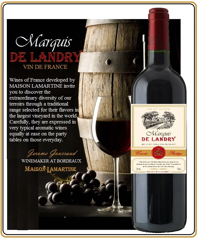 red french wine marquis de landry vin de france