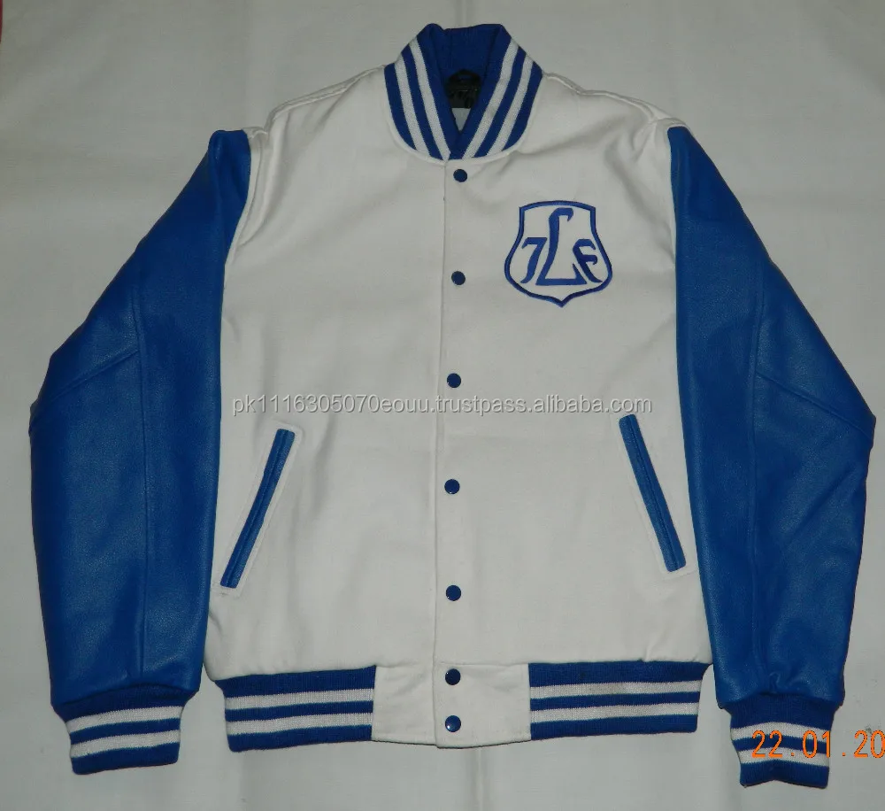 Long Style Varsity Jacket/ Varsity Jacket With Synthetic Leather Sleeve/at Noki Wears Buy