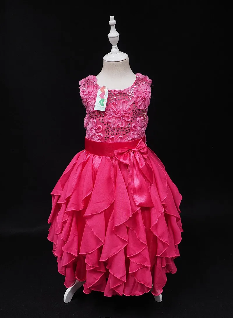 Kids Long Chiffon Party Dress Design Baby Frock Design Flower Chiffon Baby Dress Buy Kids Long