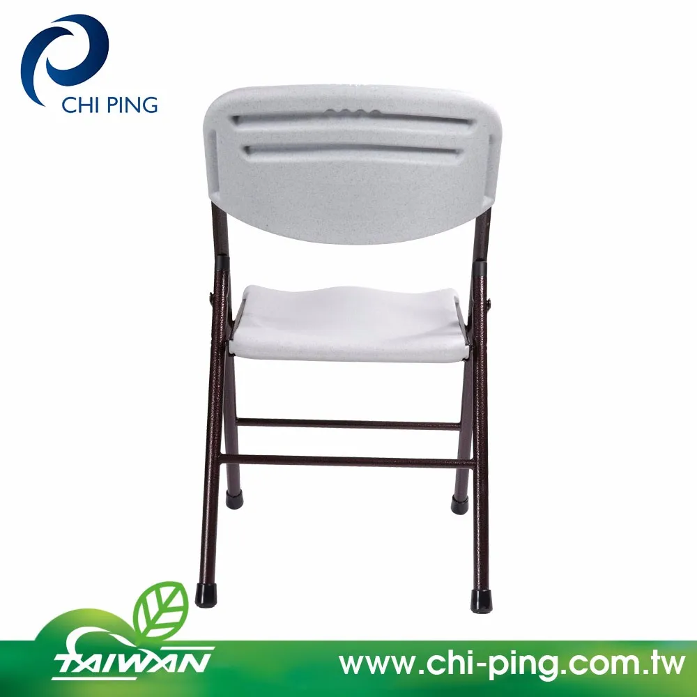EFC-993, back side view, folding chair, grey, plastic chair