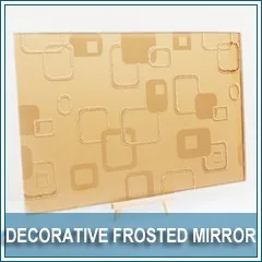 frosted decorative mirror