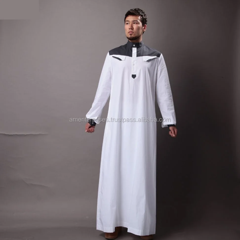 mens daffah thobes - 2017 new islamic men thobe muslim clothing