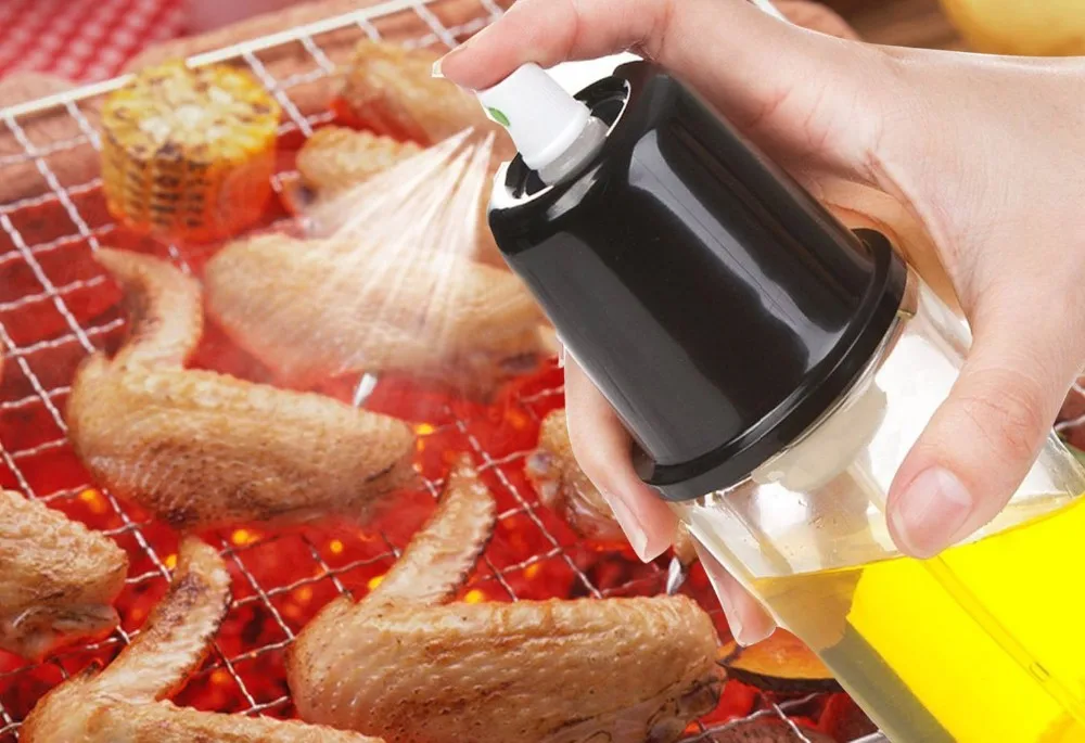 Kitchen Gadget Cooking Oil Spray Dispenser Mister Oil Sprayer Glass