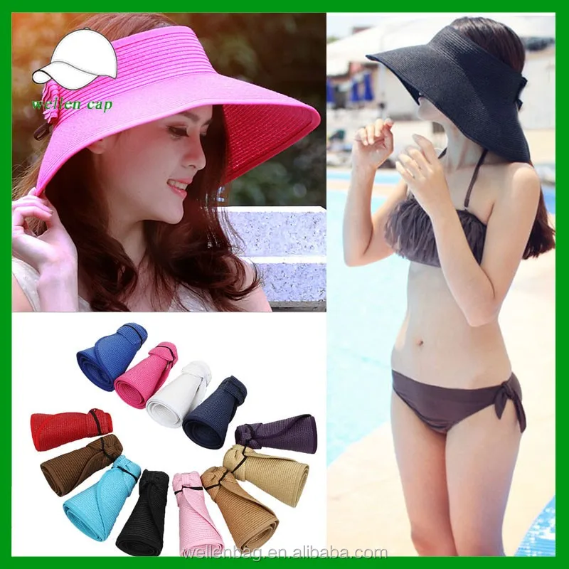 roll up sun visor hat