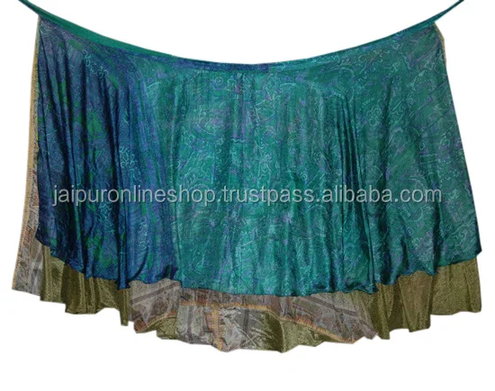 double layer wrap skirt