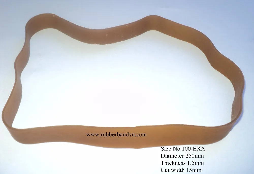 60*1.5mm Popular Sale Brown Color Rubber Band Cheap Price For