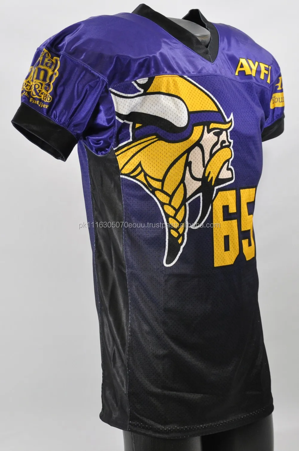 Black And Orange Sublimated American Football Uniform/sublimation