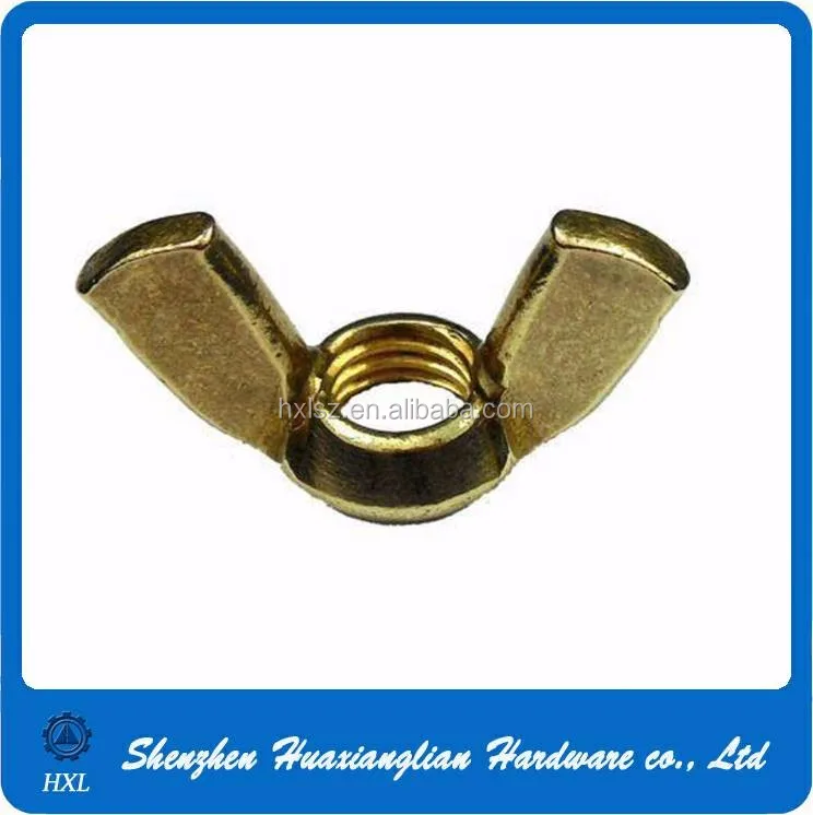 Factory Supply Din 314/din 315 Brass/copper/bronze Butterfly Wing Nut Buy Brass Wing Nut