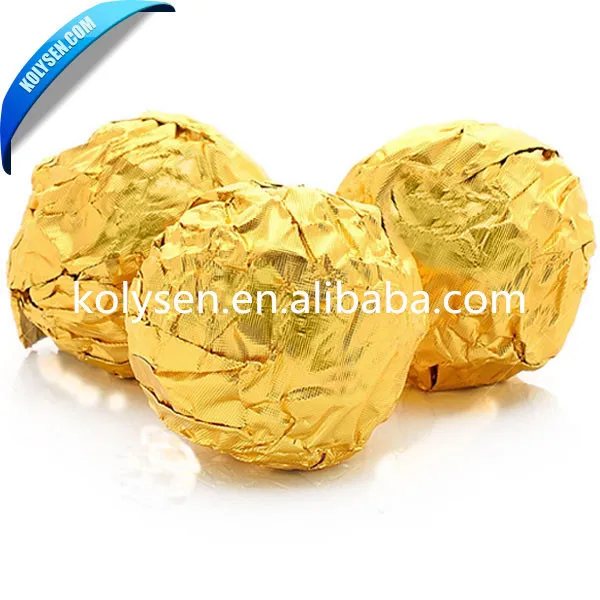 Schokoriegel goldenen folie Verpackung/Chocolate bar aluminum foil packaging