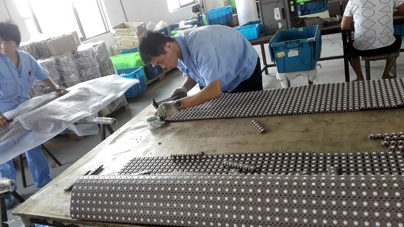 Ball Module Belt Universal Ball Packing Conveyor Modular Belt For Tyre And Carton Box ...