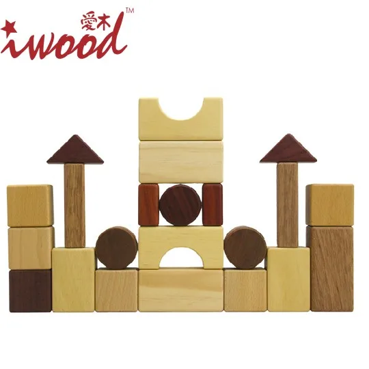natural wooden blocks