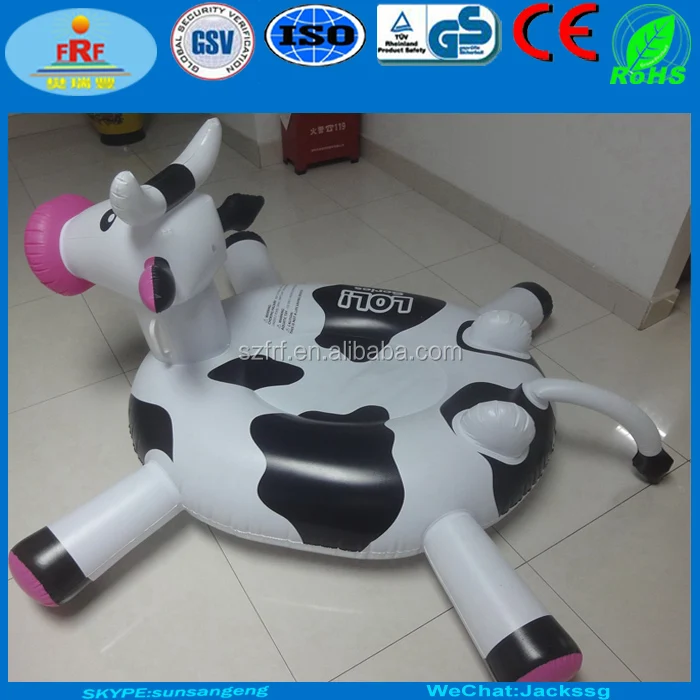 inflatable cow pool float