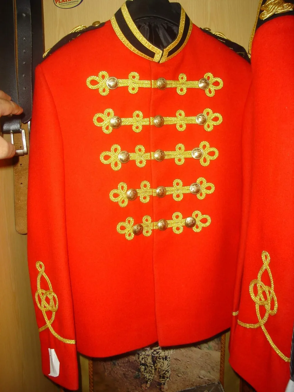 Royal Jacket Rmli Tunic British Marching Band Uniform Red Wool High