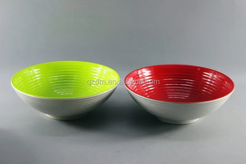 2 Tone Melamine Noodle Bowl Two Color Melamine Bowl