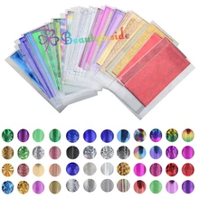 48pc Mix Color Transfer Foil Nail Art Star Design Sticker Decal For Polish Care Nail Art