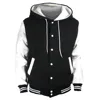 Men's Cotton Hood Baseball Varsity Jacket / Custom Varsity Jacket