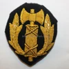 WW2 french vichy officers uniform gold bullion wire cap badges