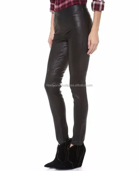 ladies genuine leather trousers