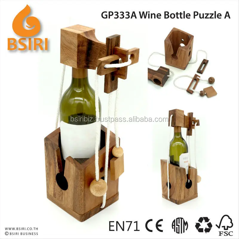 wine bottle lock puzzle
