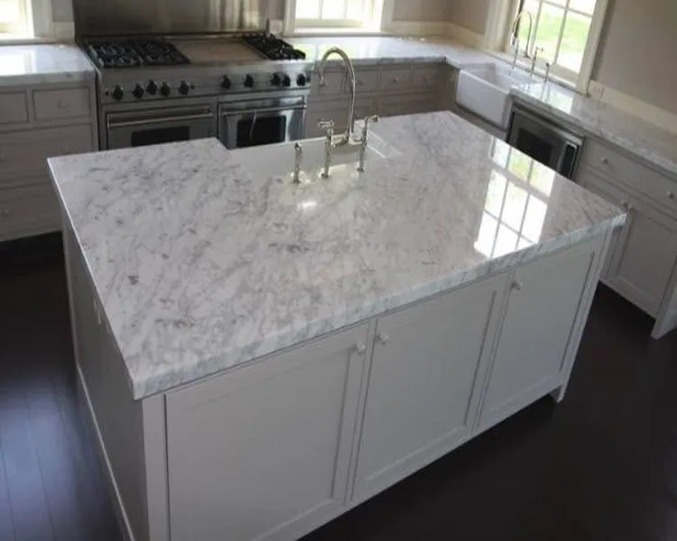 White Marble Kitchen Worktops,Kitchen Island Countertop - Buy Marble ...