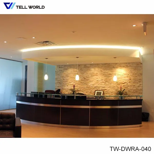 Luxury Reception Desk Office Modern Front Desk Counter Hotel