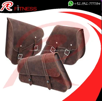 leather motorcycle tail bag