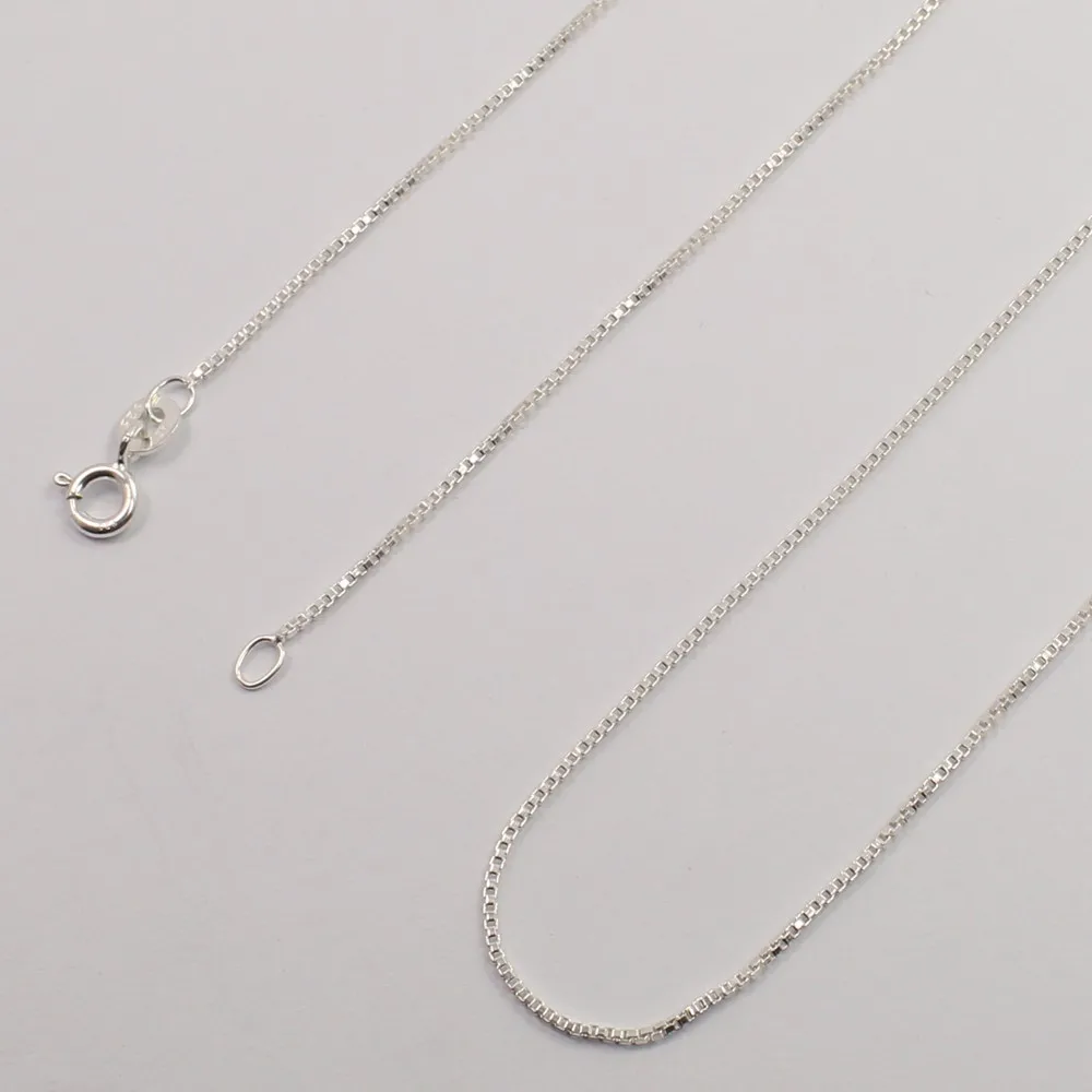 0.90mm 1mm 2mm Box Chain Direct Factory Wholesale 925 Sterling Silver ...