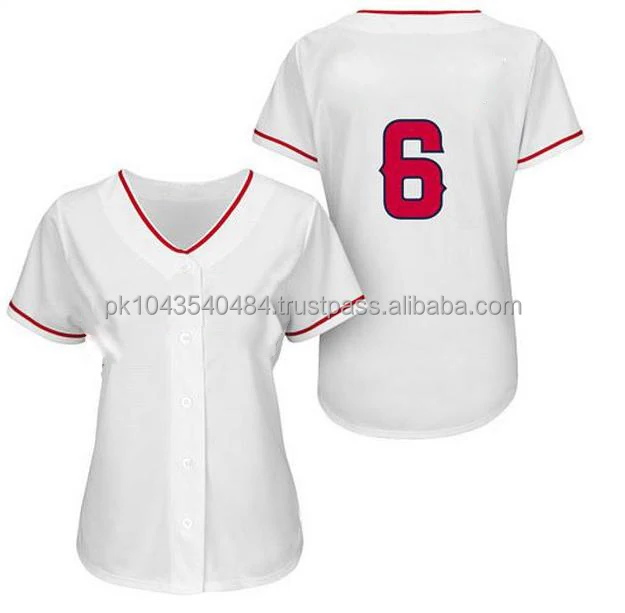 Women Plain Baseball Jersey - Buy 