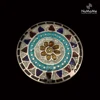 Stylish Ethnic Rangoli Colorful Ring Handmade in Antique Finish 925 Sterling Silver