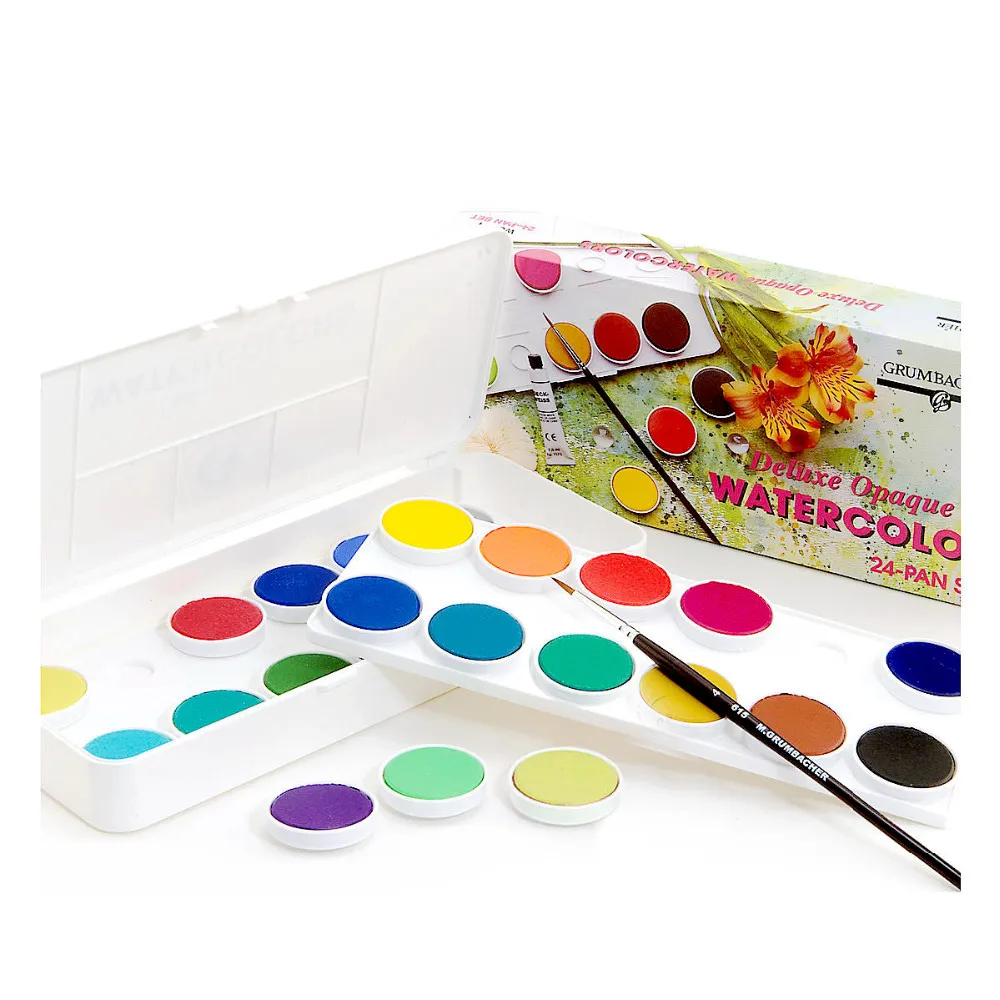 12 Portable Pearlescent Watercolor Set In Carrying Hinged Case Buy