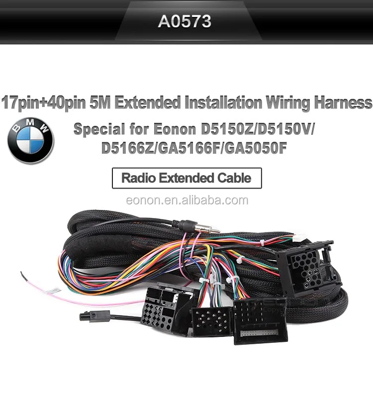 Eonon A0573 17 Pin+40 Pin Extended Installation Wiring Harness For Bmw