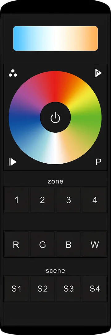 Sunricher SR-2858-Z4CCT 4 Zones RGB+CCT LED Remote