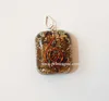 Attractive Tiger Eye Round Square Shaped Orgone Pendant | Prime Agate Exports | India