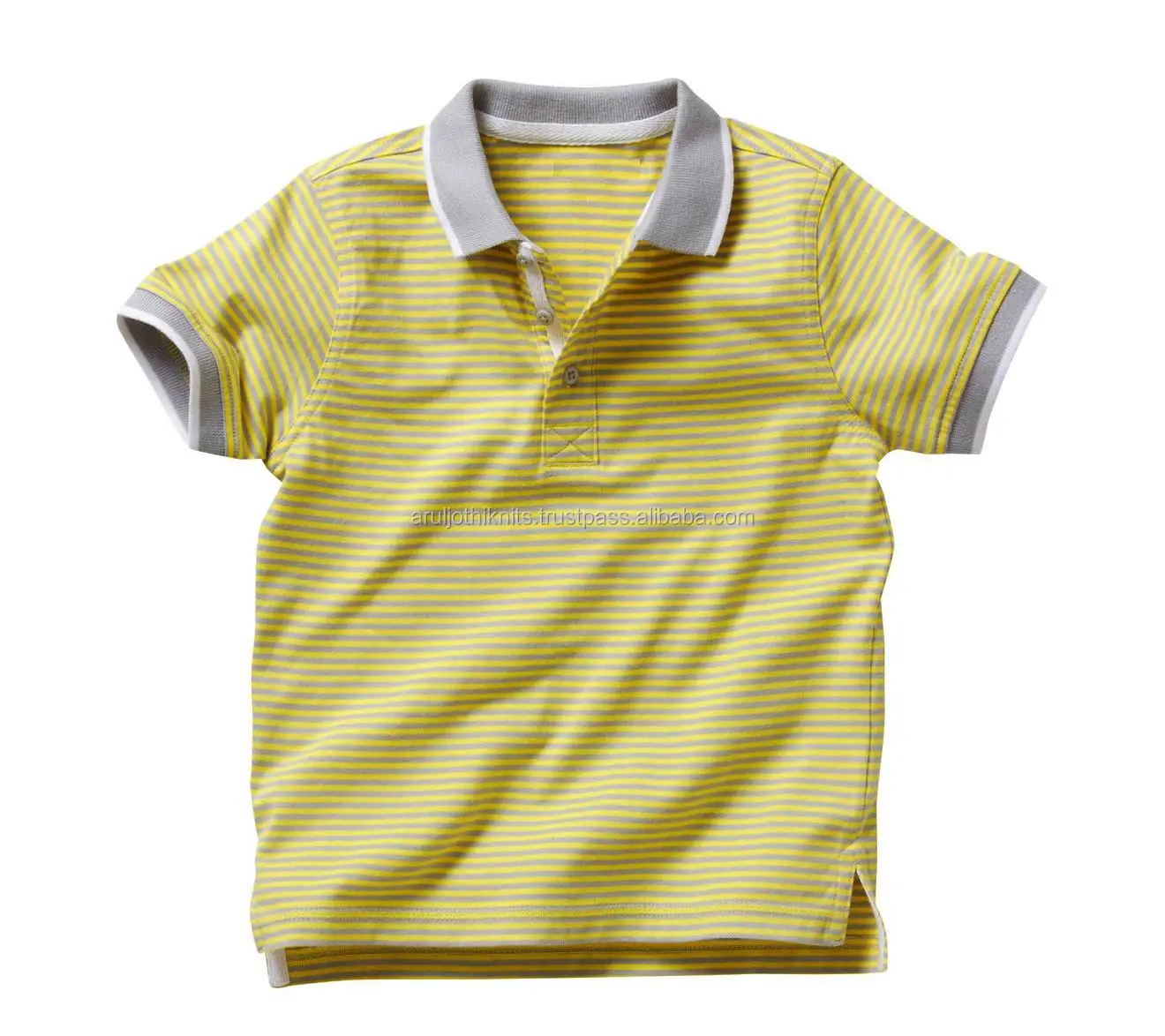 Boys Striped Shirt Green White main image 0