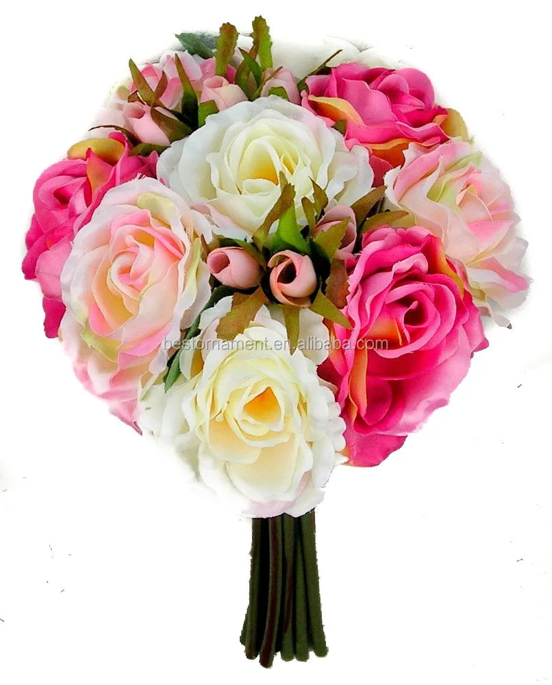 silk flower wedding bouquet