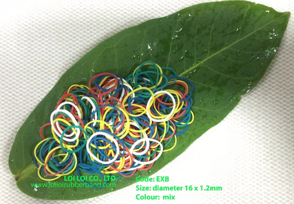 Small Multicolor Rubber Bands Wholesale / Natural Thin Rubber Bands