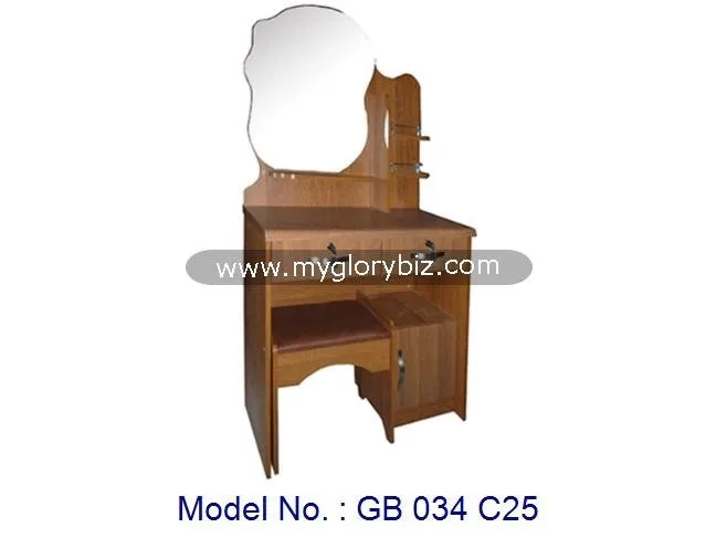 Special Design Mirrored Dressing Table Bedroom Furniture Wall