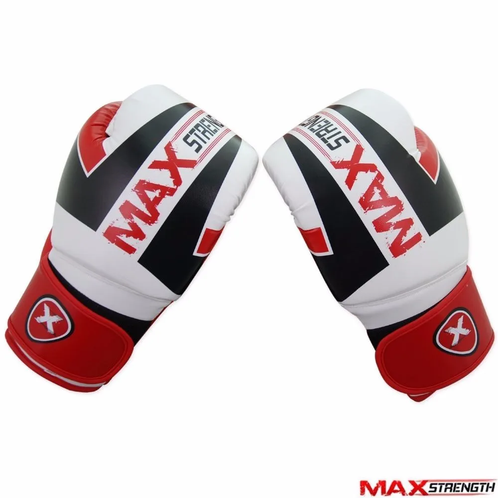 Gel Boxing Gloves Rex Leather Sparring Mma Martial Arts Punch Bag