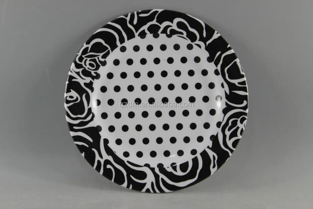 Japanese Style Melamine Round Dish 8 Inch