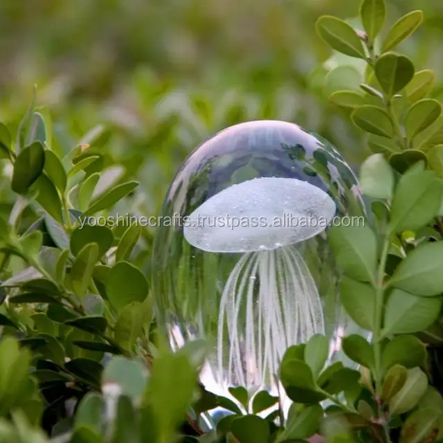 G015 Green Jellyfish Glass Ball,Glass Crafts,Luminous Glass Ball