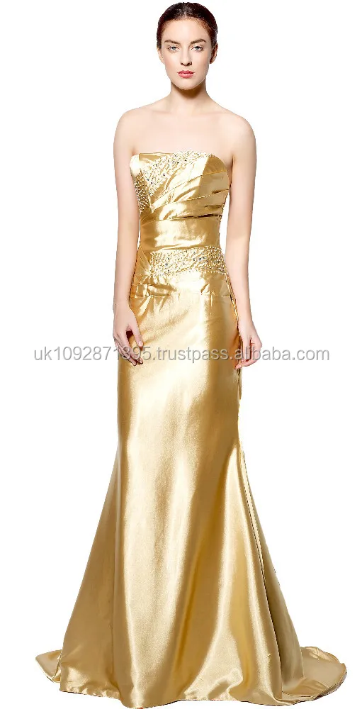 satin full length dress