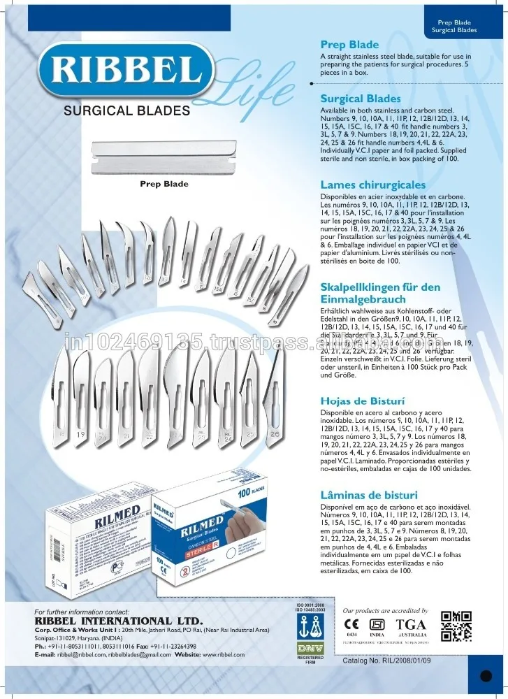 ribbel surgical blades