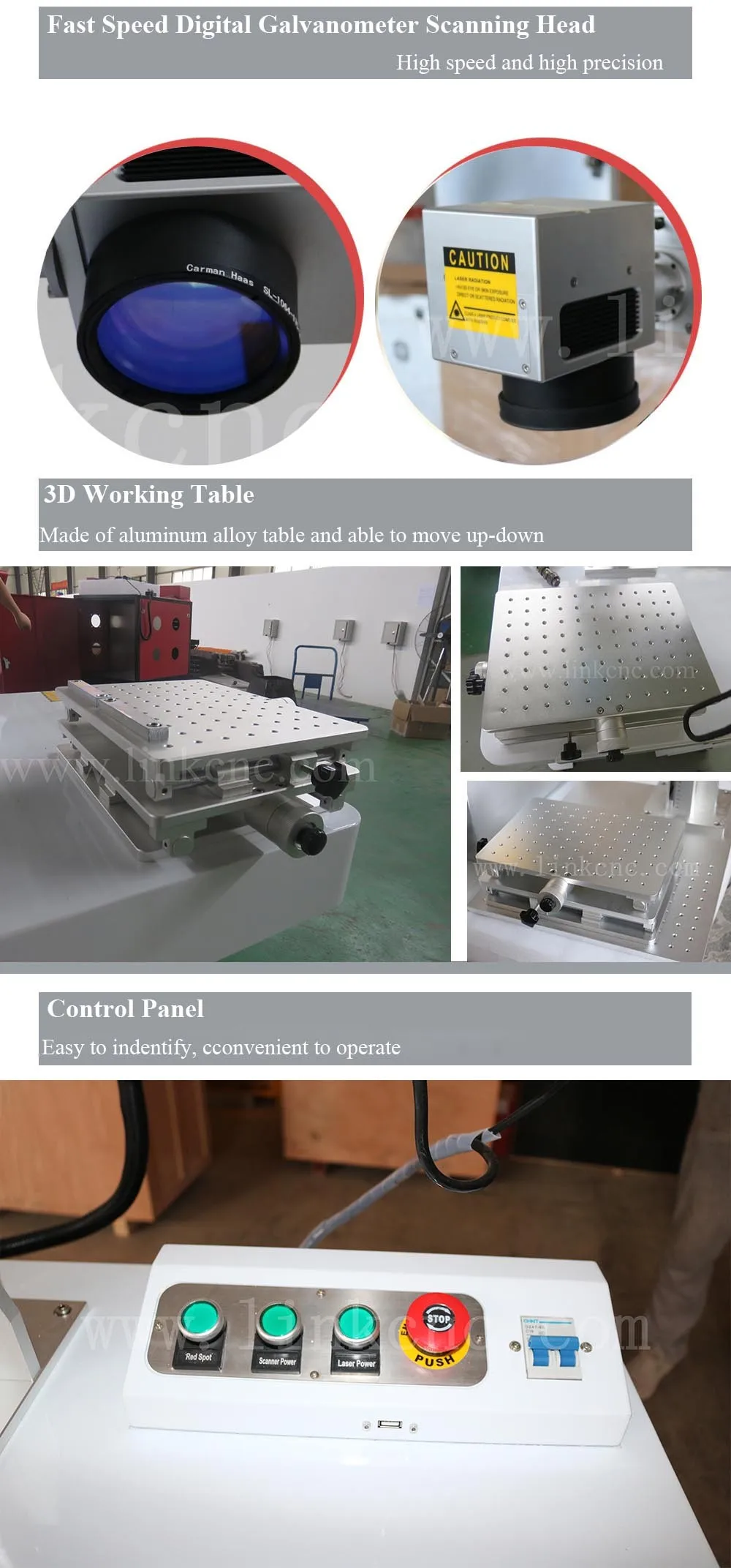 Bird Ring Engraving Metal Marking / CNC Fiber Marking Machine with High Precision